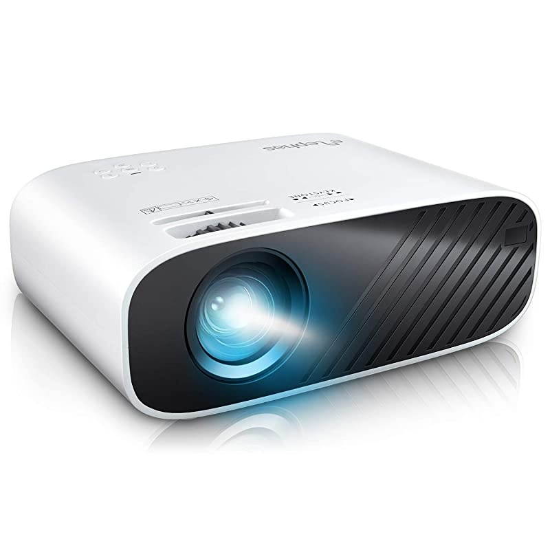 2020 Mini Movie Projector 5000 LUX Full HD 1080P Video Projector with 50 000 Hours LED Lamp Life and 200quot Display Compatible with USBHDMIVGALaptopiPhoneTV StickTF Card