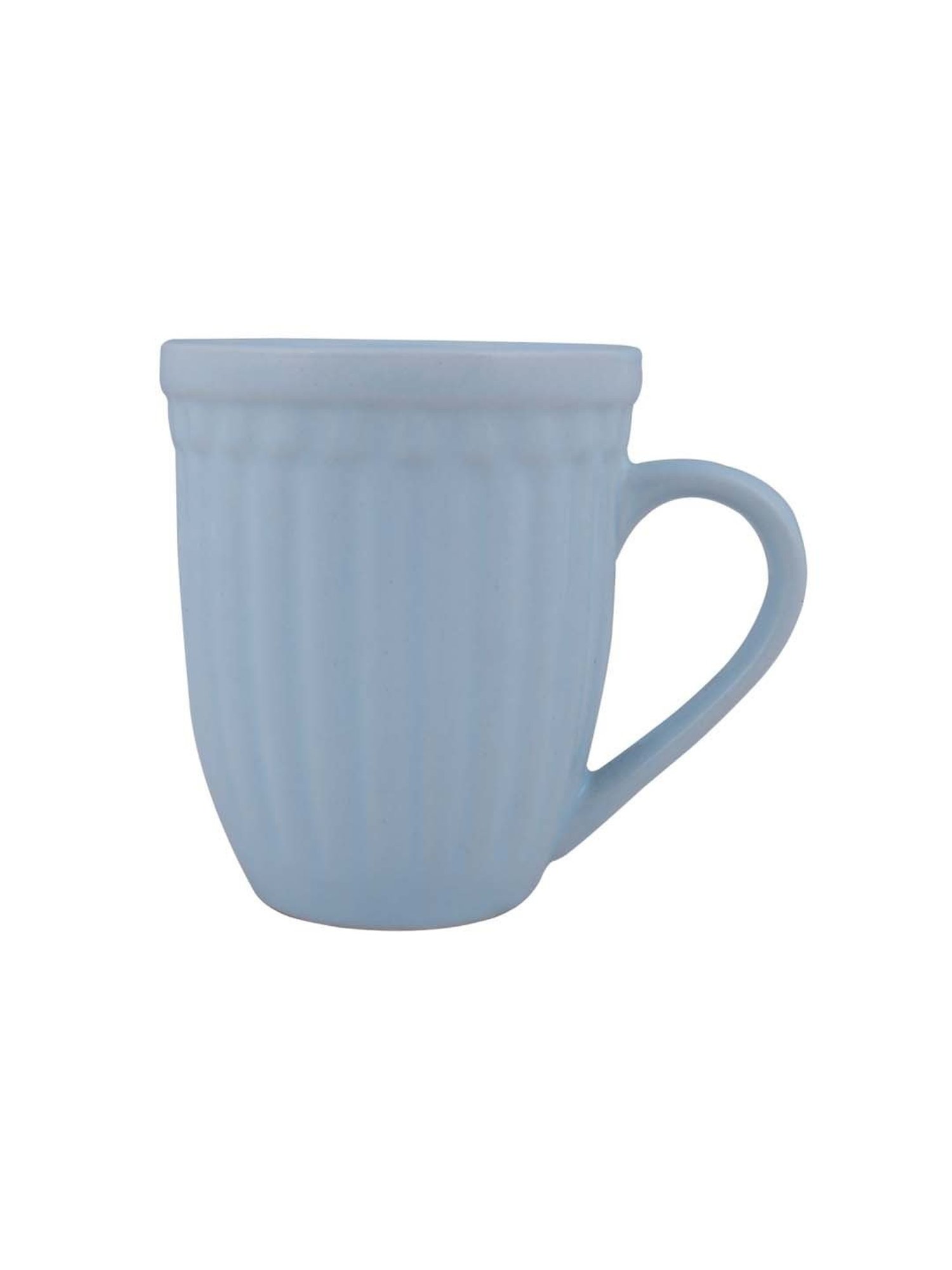 Homesake 'Altered Glaze Latte Evening' Blue Ceramic Mug (0.26 L) - Set of 2
