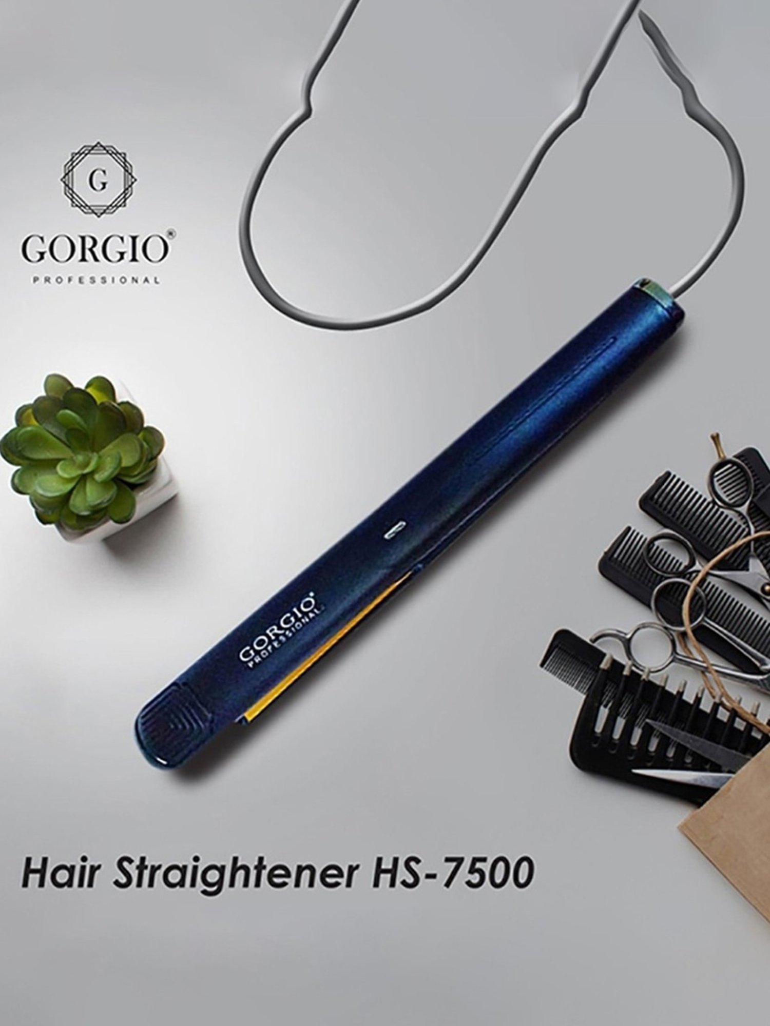 Gorgio Professional HS7500 Hair Straightener (Black)