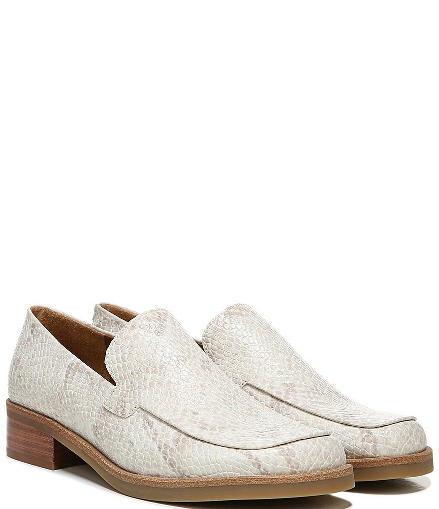 Franco Sarto Bocca Snake Print Loafers