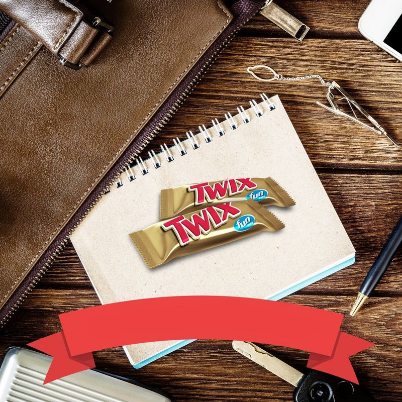 Twix Fun Size Caramel Chocolate Cookie Bar Candy - 10.83oz