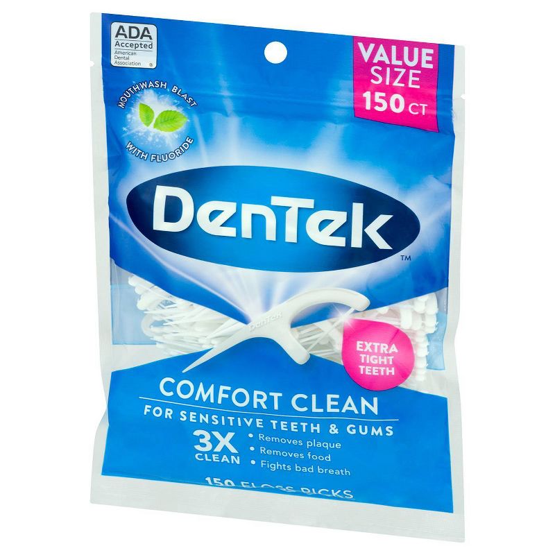 DenTek Comfort Clean Floss Picks For Sensitive Gums - 150ct