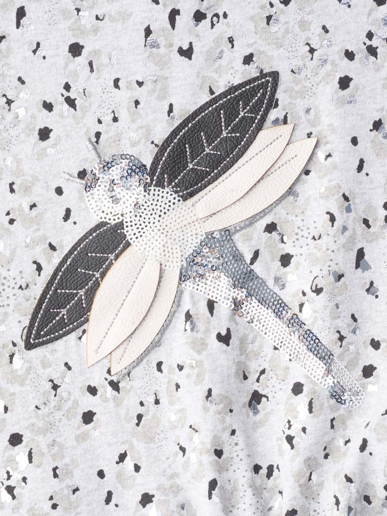 Angel & Rocket Kids Grey Embellished Dress