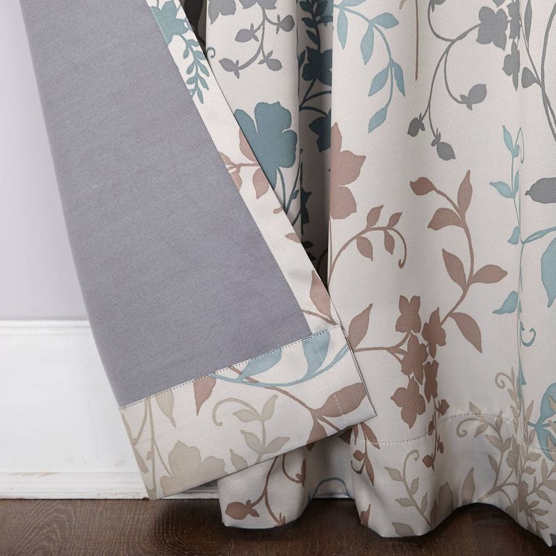 84"x100" Helen Extra Wide Energy Efficient Sliding Room Darkening Door Curtain Panel Stone - Sun Zero