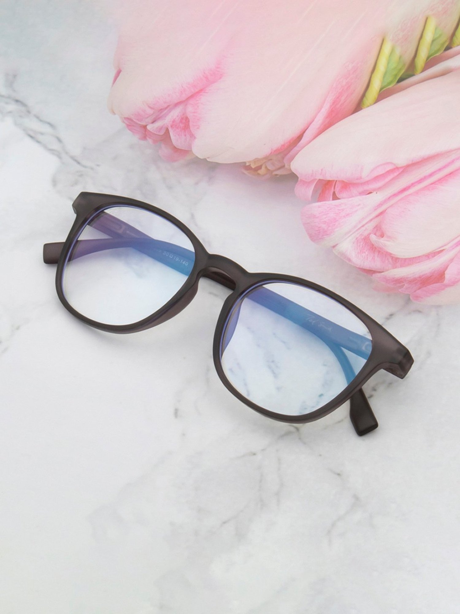 Ted Smith Grey Unisex Eye Frame