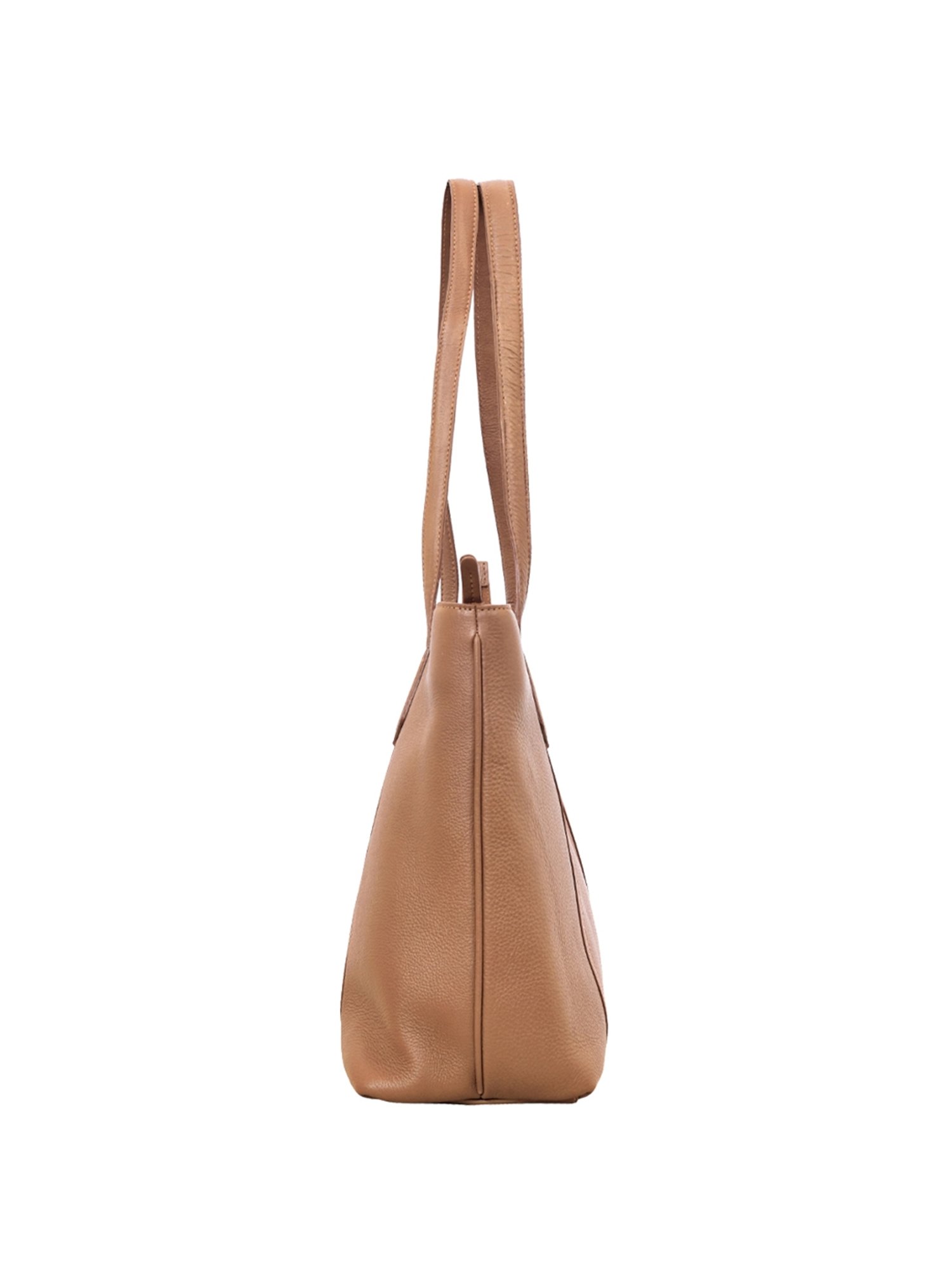 Eske Vanessa Brown Solid Medium Tote Handbag