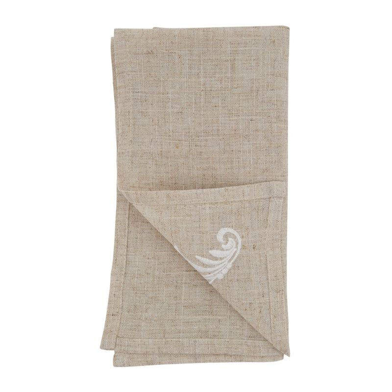 Saro Lifestyle Embroidered Cloth Table Napkins (Set of 4)