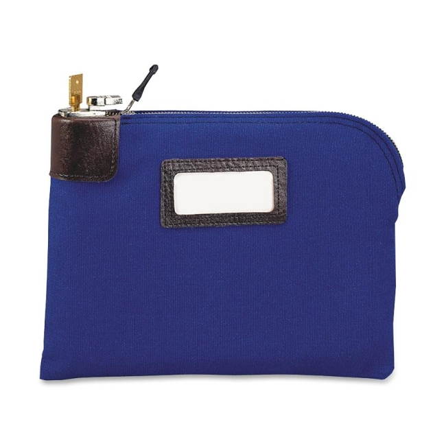 MMF Industries 2330881W08 Seven-Pin Security/Night Deposit Bag, Two Keys,Cotton Duck, 11 x 8.5, Navy