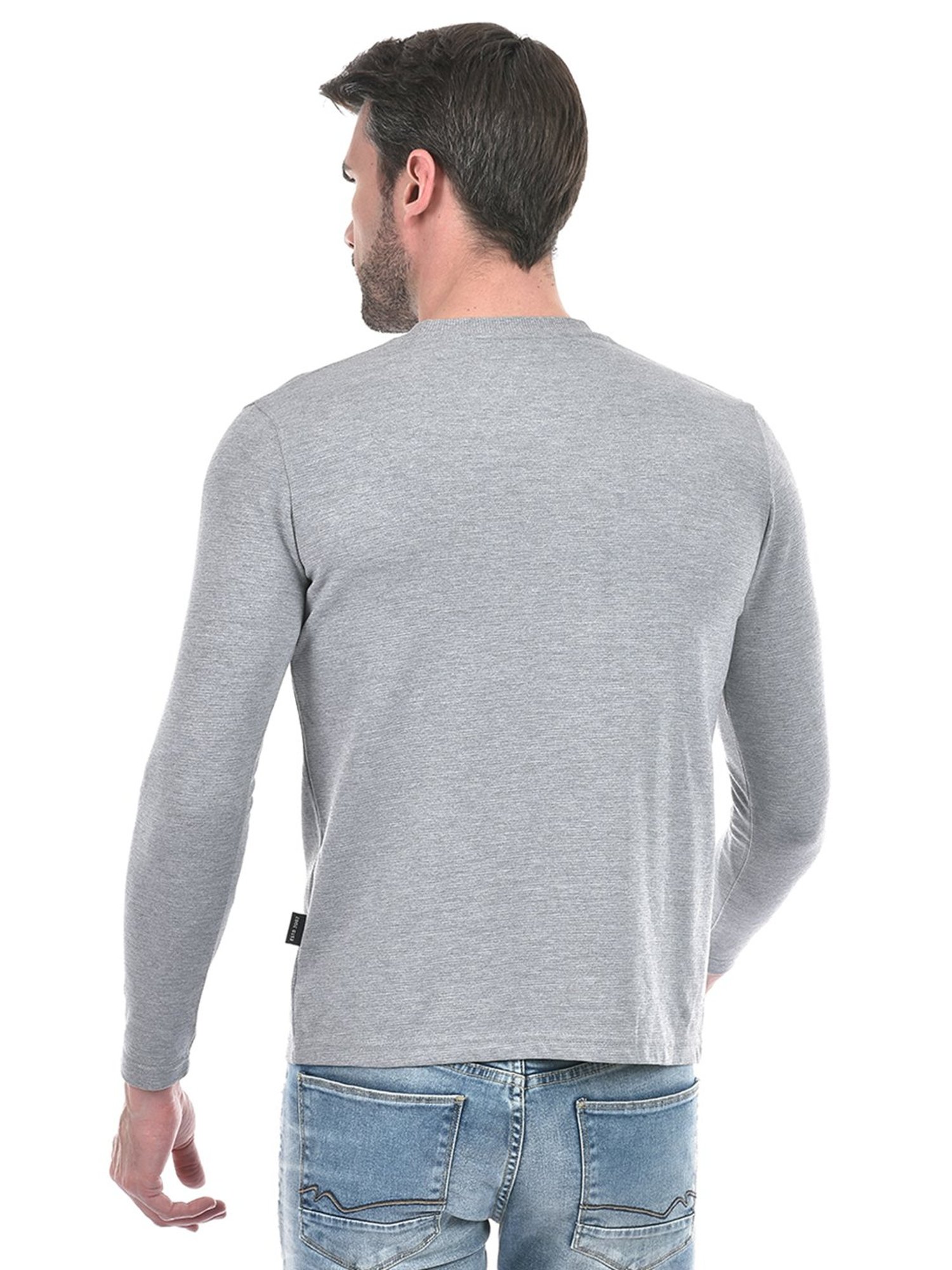 Integriti Grey Melange Regular Fit T-Shirt