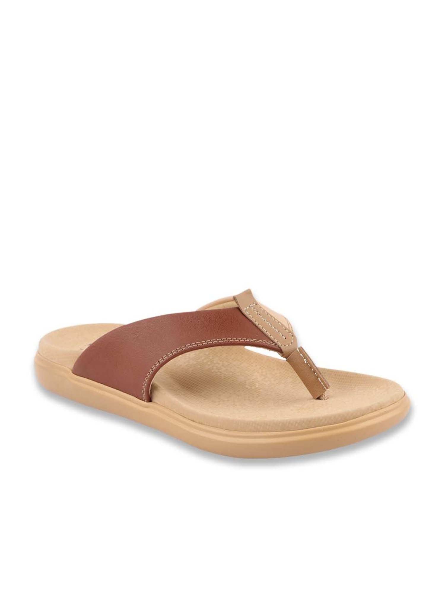 MediFeet Women's Tan Thong Sandals