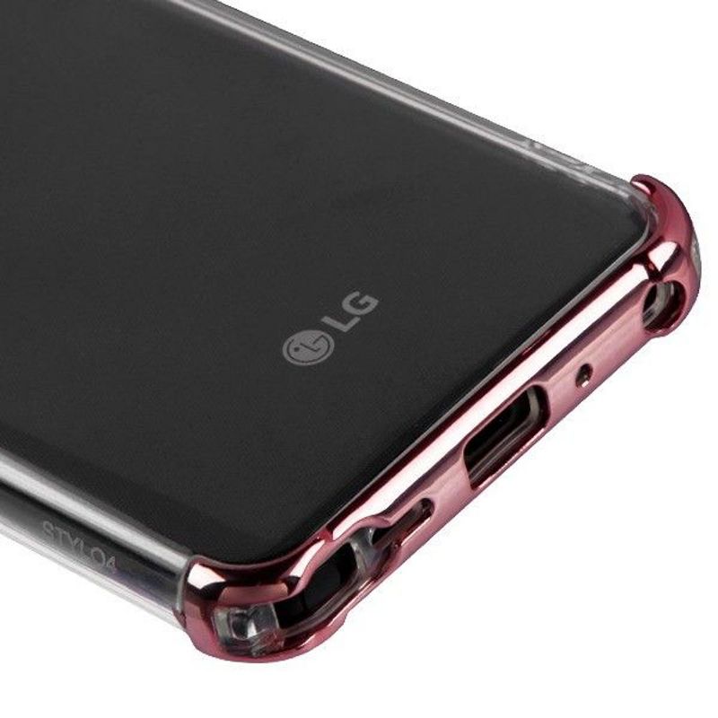 ASMYNA For LG Stylo 4/Stylo 4 Plus Clear Rose Gold Klarion Candy TPU Case