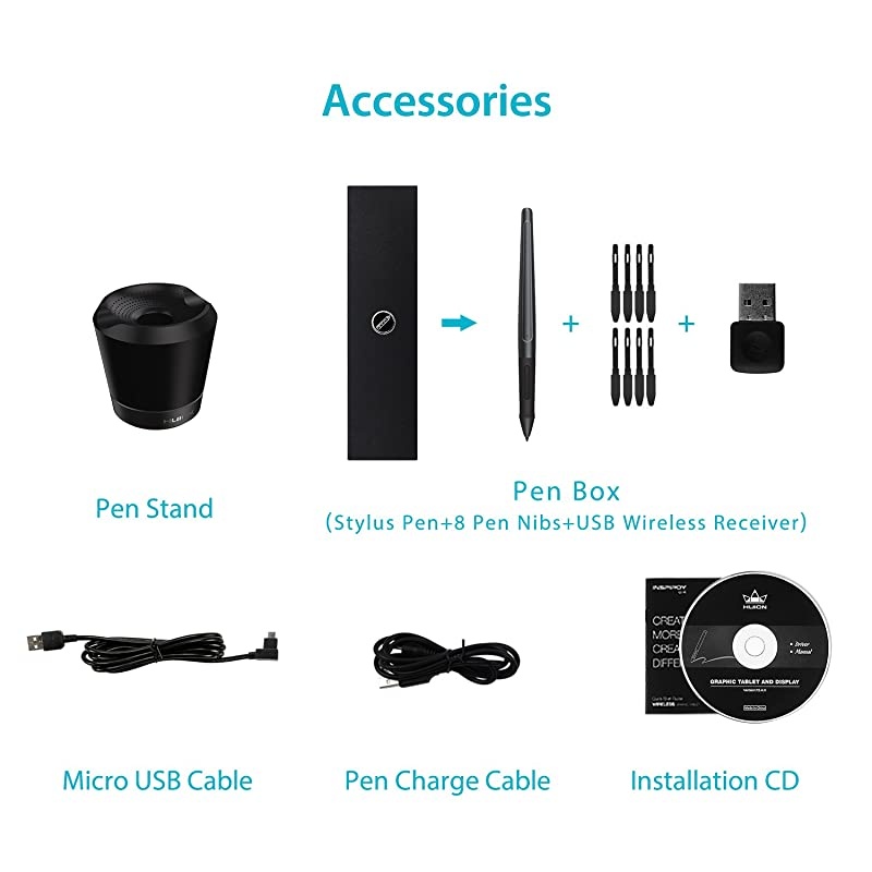 Inspiroy Q11K Wireless Graphic Drawing Tablet with 8192 Pressure Sensitivity