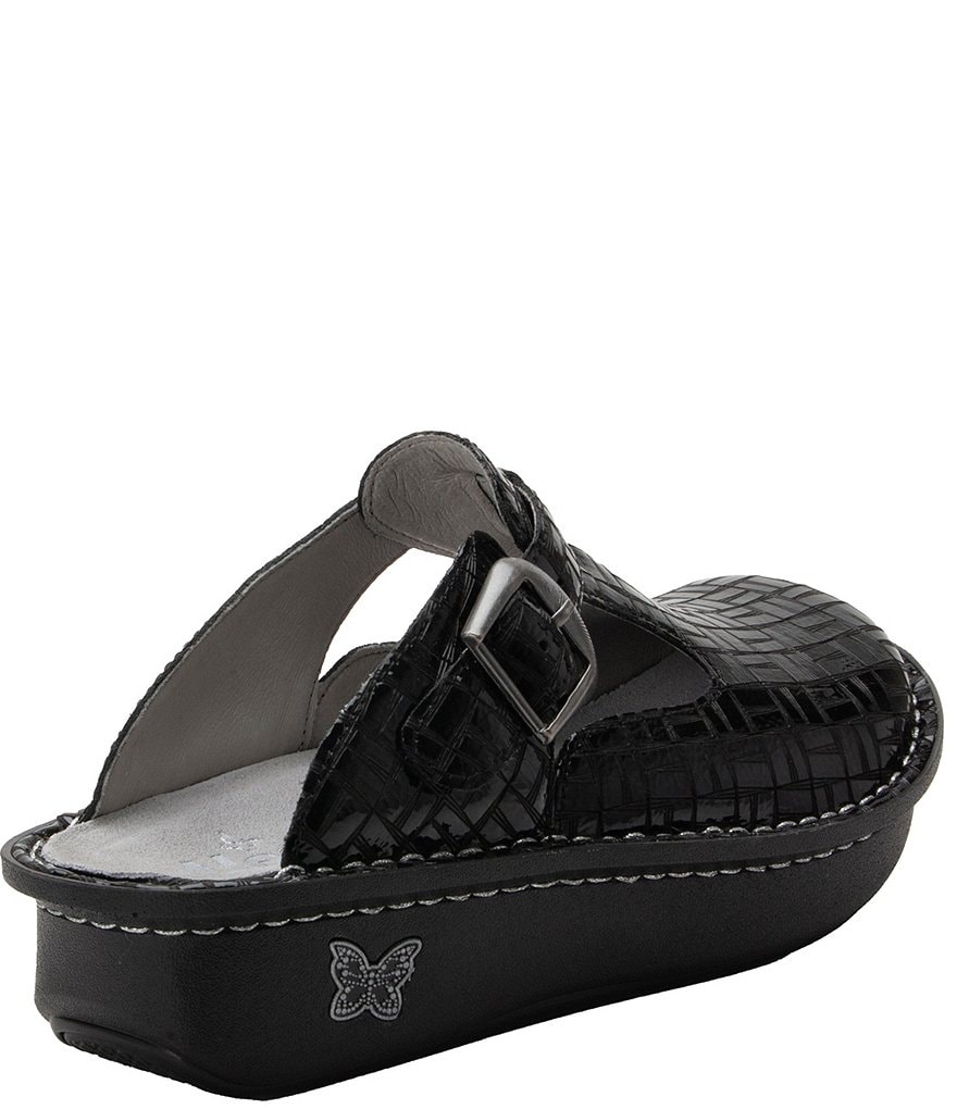 Alegria Classic Score Leather Clogs