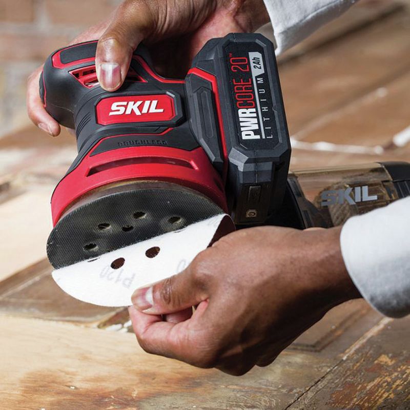 Skil SR660302 PWRCore 20 20V Brushless Lithium-Ion Cordless Random Orbital Sander Kit (2 Ah)