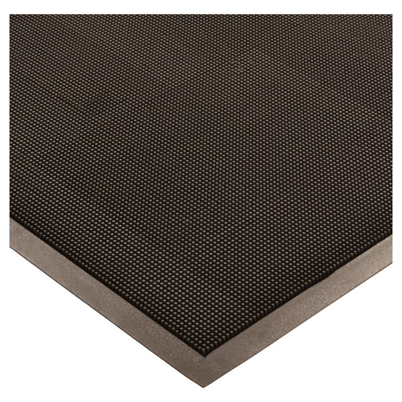 HomeTrax Rubber Brush Doormat - Black (36" x 60")