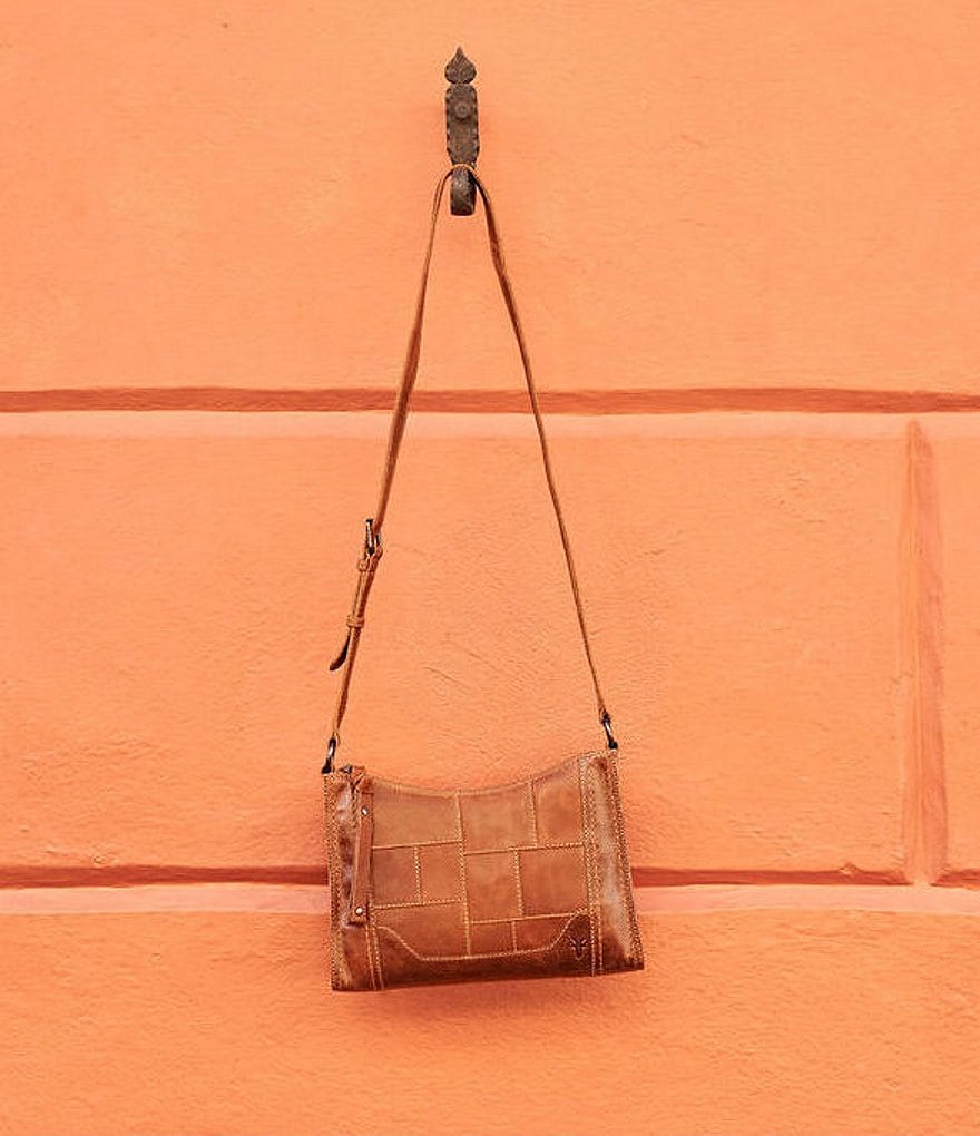 Frye Melissa Patchwork Leather Top Zip Crossbody Bag