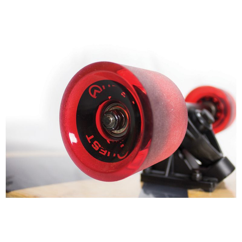 Quest Super Cruiser 44" Longboard Skateboard - Black/Wood