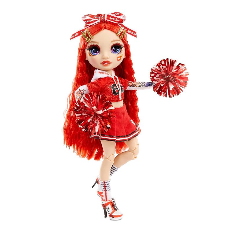 Rainbow High Cheer Ruby Anderson - Red Fashion Doll with Cheerleader Outfit and Doll Accessories