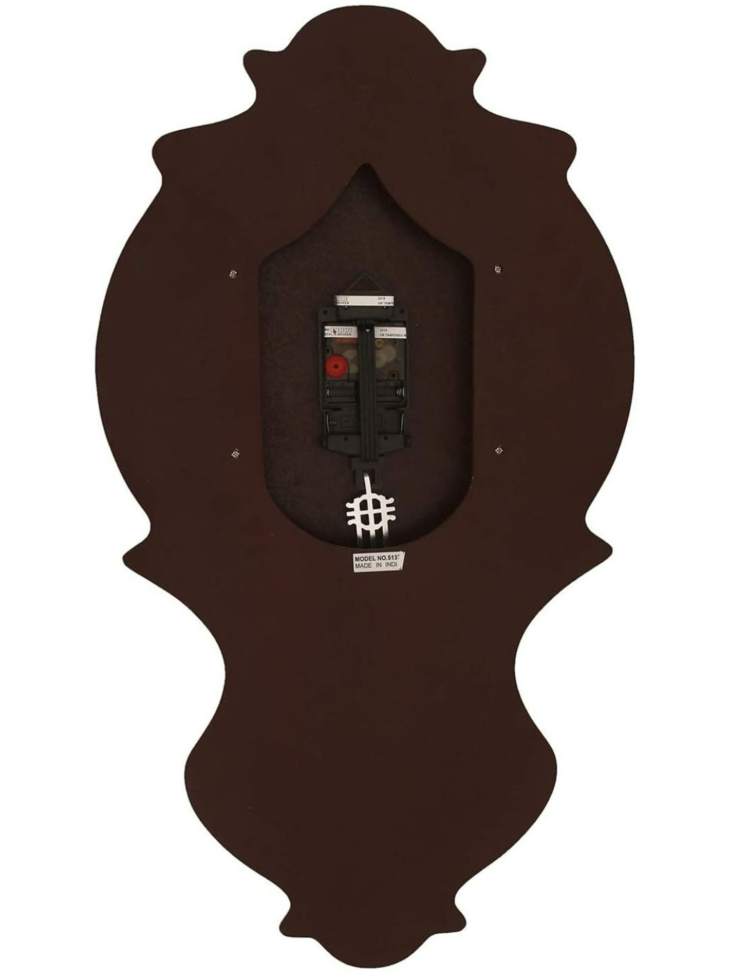 CHRONIKLE Vertical Rosewood Brown Wood Wall Clock
