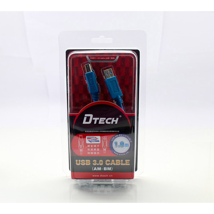 Dtech CU0122 6 ft. USB 3.0 A Male to B Male 6ft Cable 6 feet Printer (Parallel) Cables