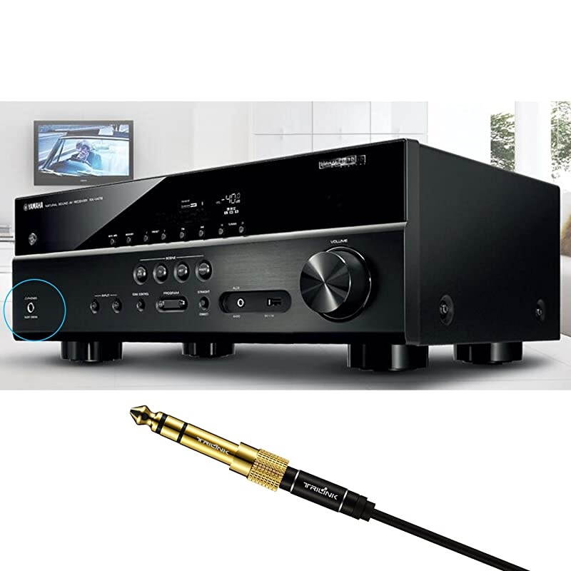 Stereo Audio Adapter GoldPlated Pure Copper 635mm 14 inch Male to 35mm 18 inch Female Headphone Jack Plug 3 Pack