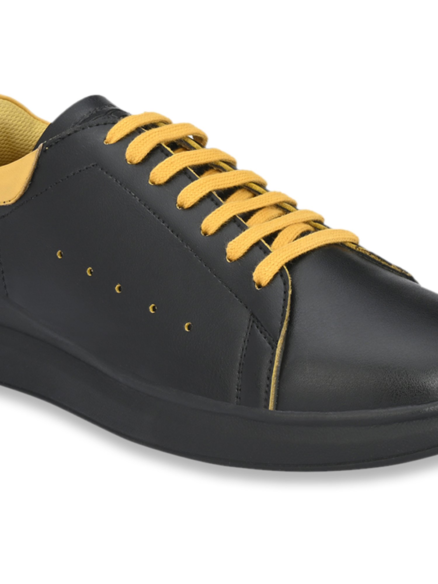 Delize Men's Black Casual Sneakers