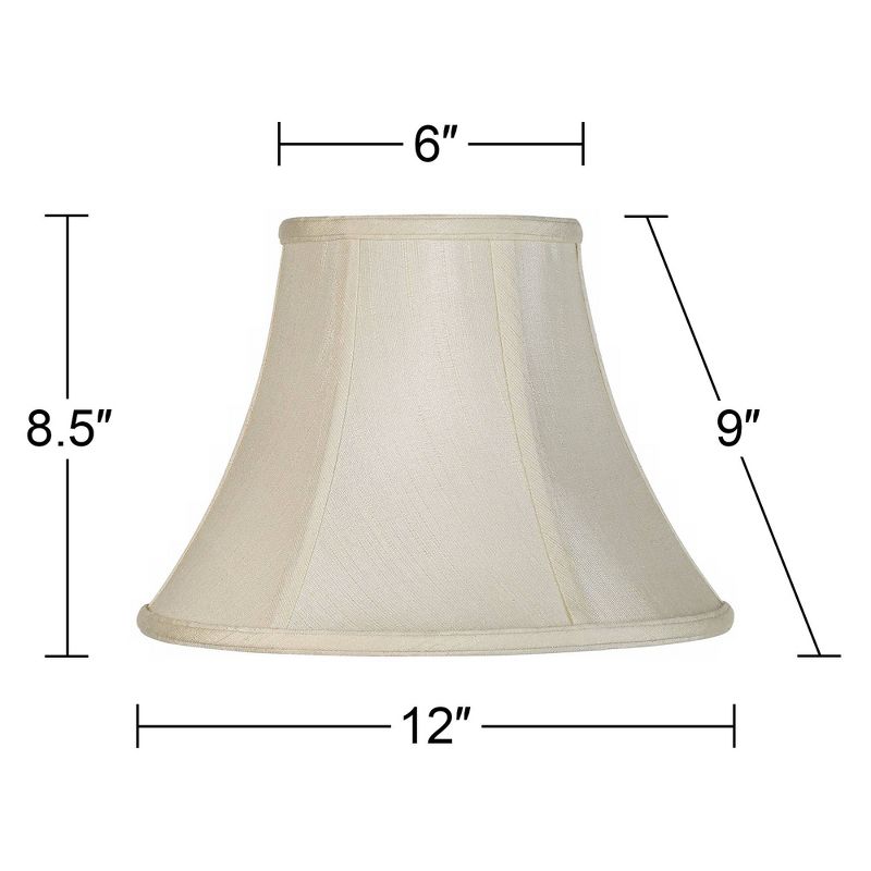 Imperial Shade Creme Bell Lamp Shade 6x12x9 (Spider) Set of 2