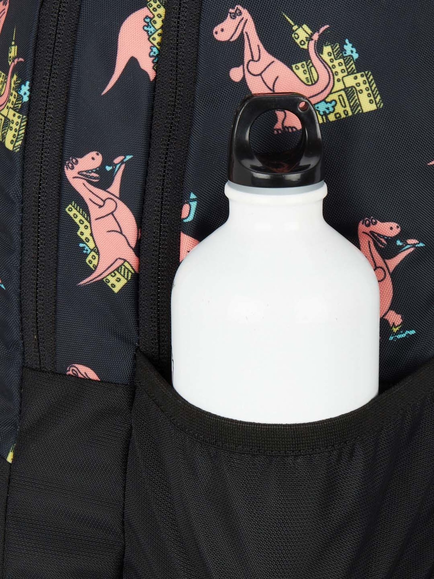 Wiki 24 Ltrs Black Medium Backpack