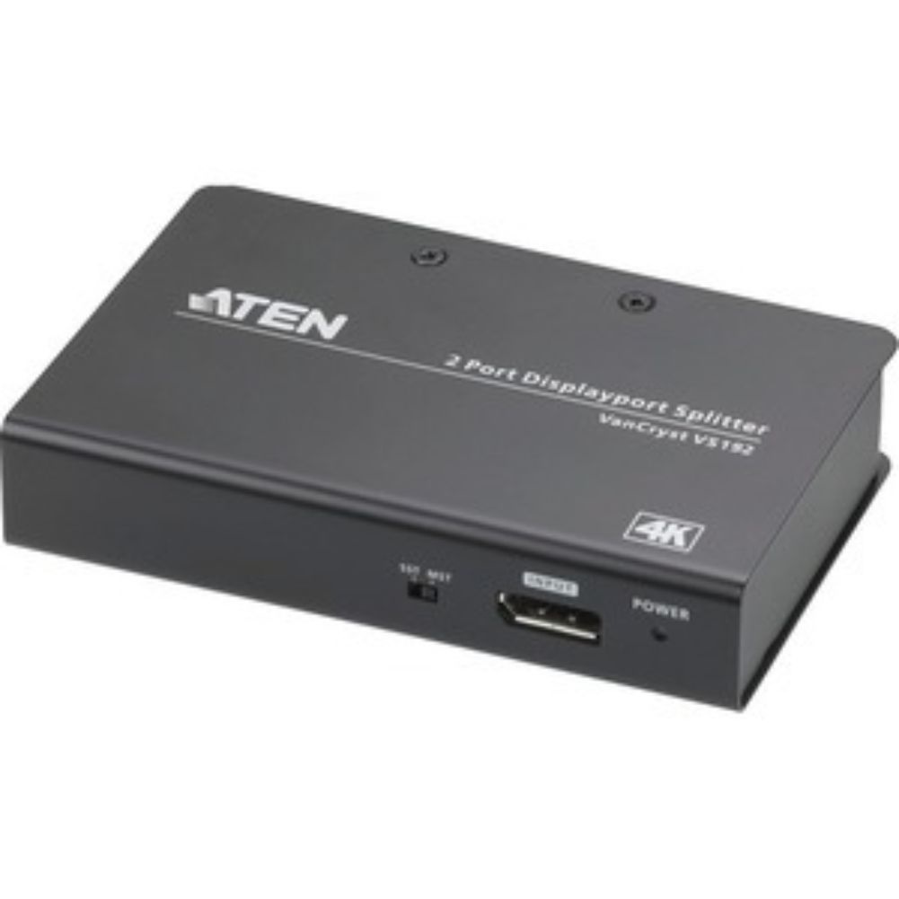 Aten VS192 2-Port 4K Displayport Splitter With Mst/Sst