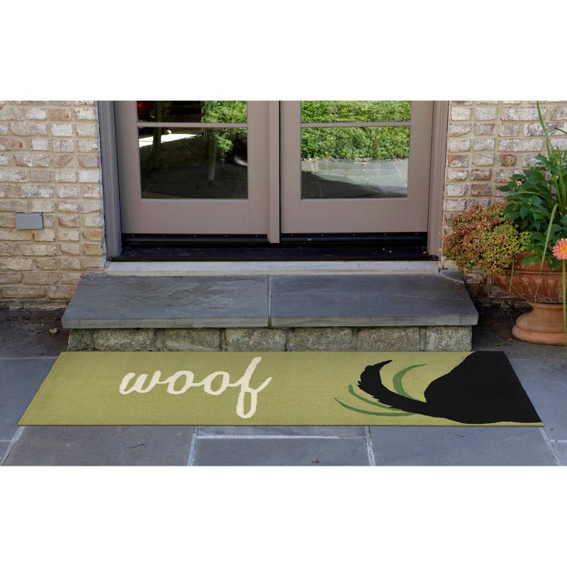 Frontporch Indoor/Outdoor Woof Rug 24"X36" Green - Liora Manne