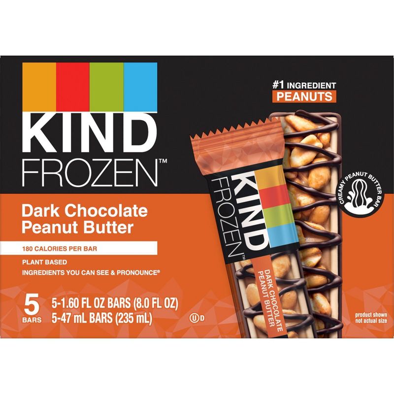 KIND Frozen Dark Chocolate Peanut Butter Bars - 5ct