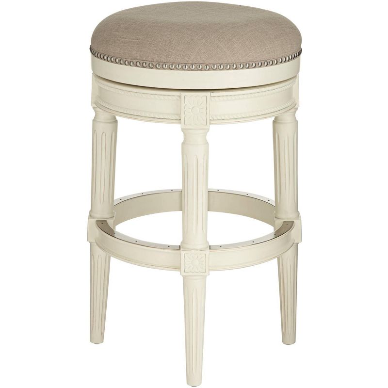 55 Downing Street Oliver Erin Cream Swivel Bar Stool