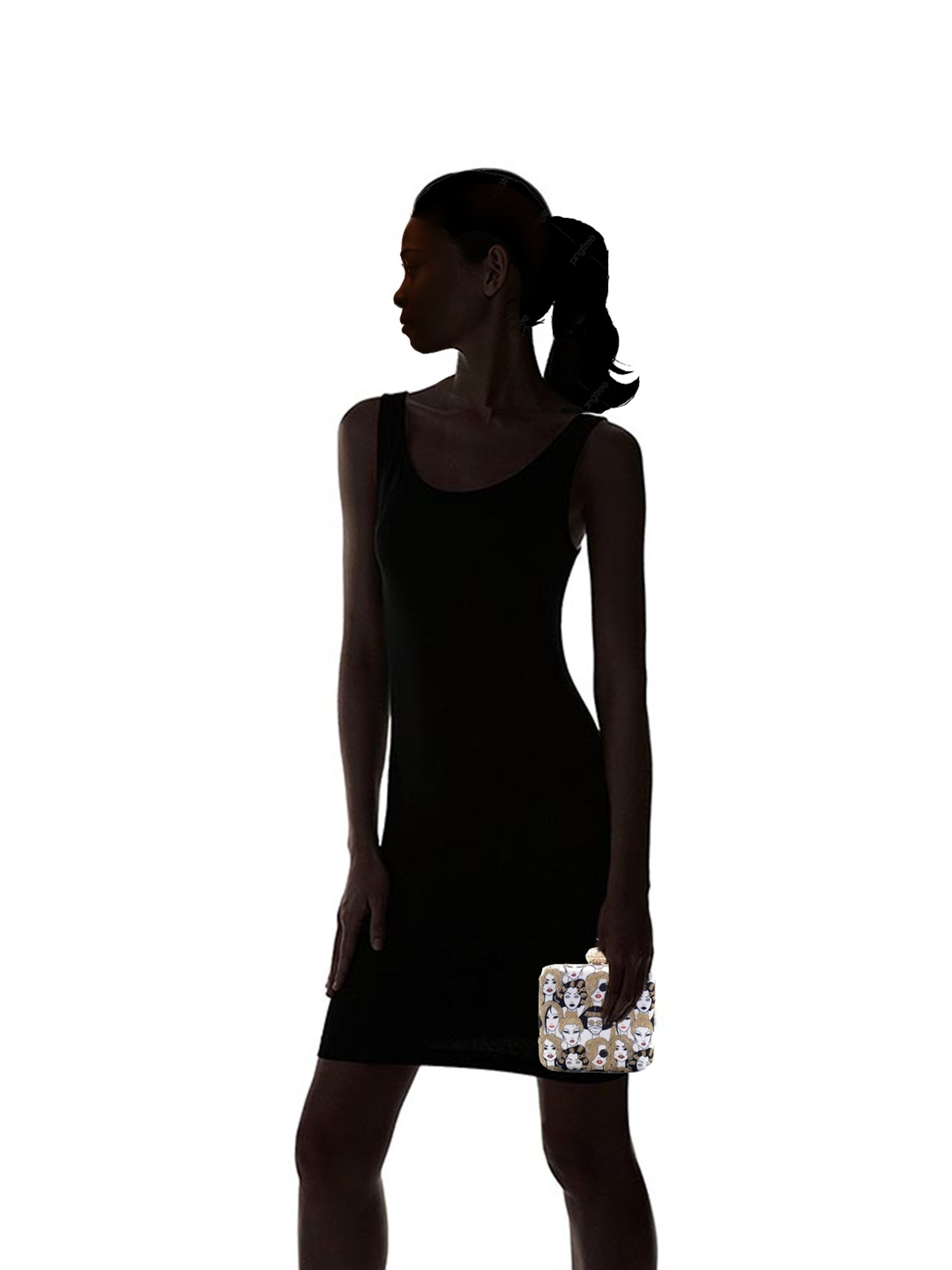 Sugarcrush Multicolor Silk Clutch