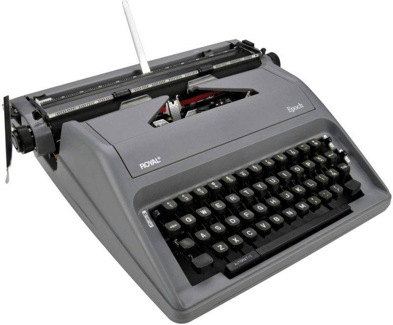 Royal 79103Y EPOCH Manual 88-Character Typewriter, Gray