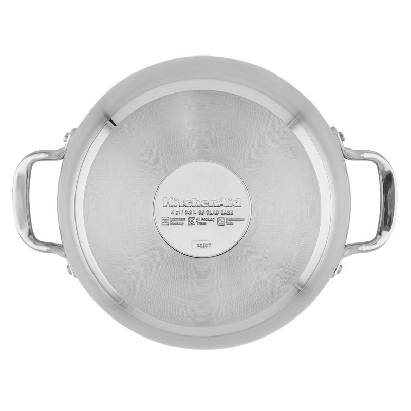 KitchenAid 3-Ply Base Stainless Steel 4qt Casserole with Lid