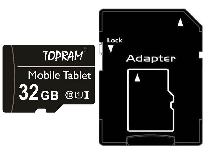 TOPRAM 32GB 32G microSD microSDHC micro SD SDHC Card Class 10 Ultra High Speed UHS-I for Samsung Galaxy S3 S4 S5