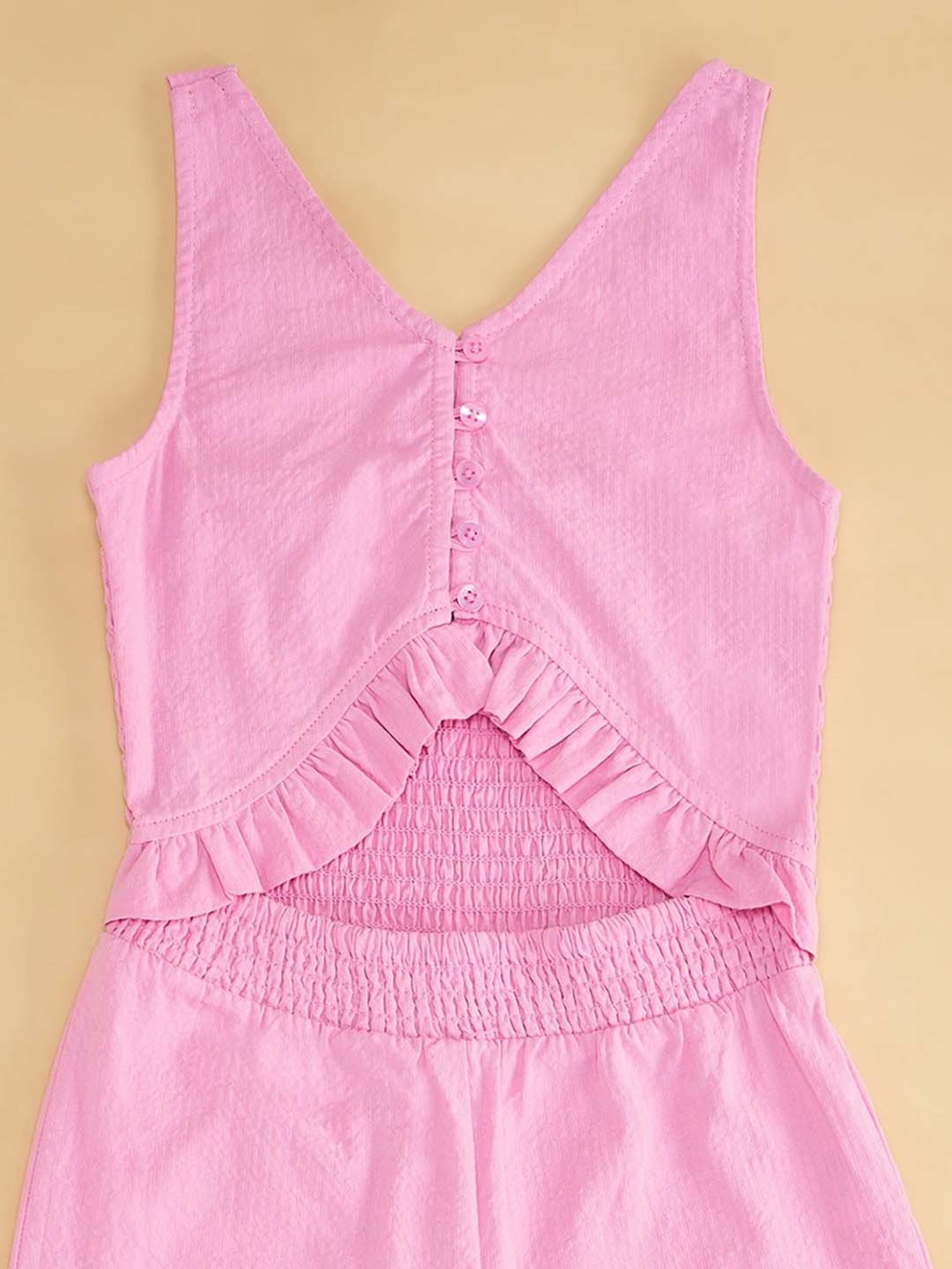 Stylestone Kids Red Printed Jumpsuit