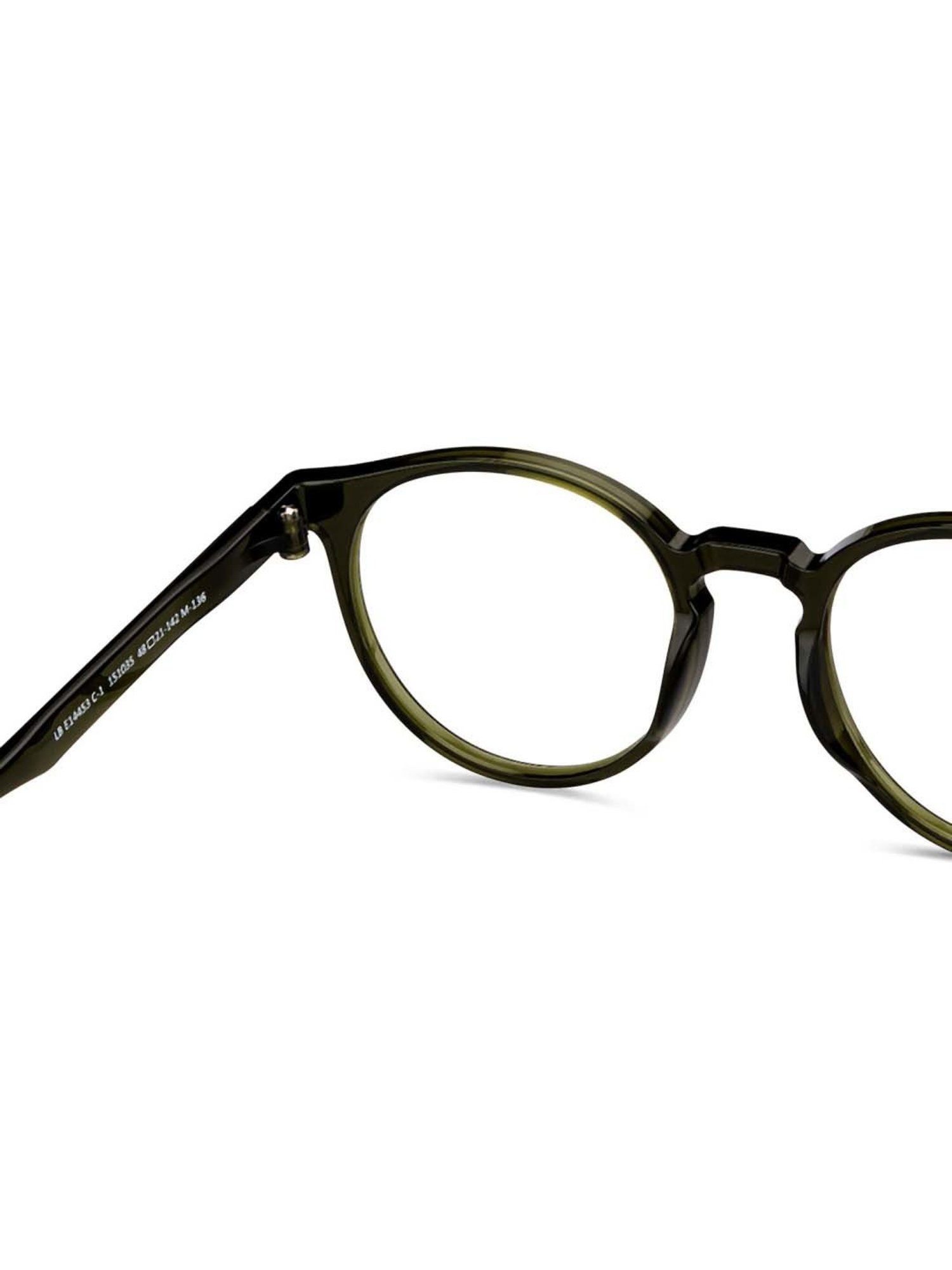 Lenskart Blu LB E14453 Green Full Rim Round Zero Power Computer Glasses