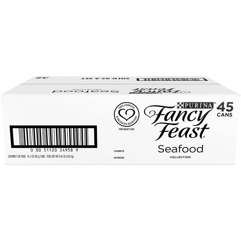 Fancy Feast Grilled & Medleys Seafood Gourmet Wet Cat Food - 3oz / 45ct Variety Pack