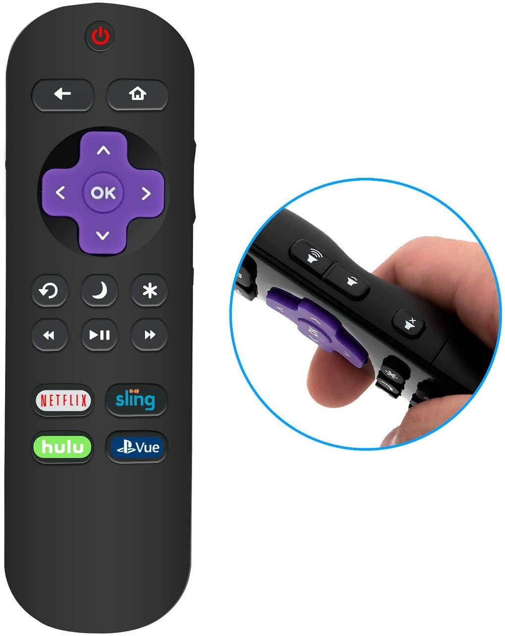 New Replacement Remote Control Compatible with Hisense Roku LED TV 32H4D 40H4D 43H4D 43R7050E 50H4D 50R7050E 55R7E 65R7E 65R7050E HU40K2211FWR 55R6E 60R6E 65R6E 43R6E 50R6E 43R7050E1 55R7050E