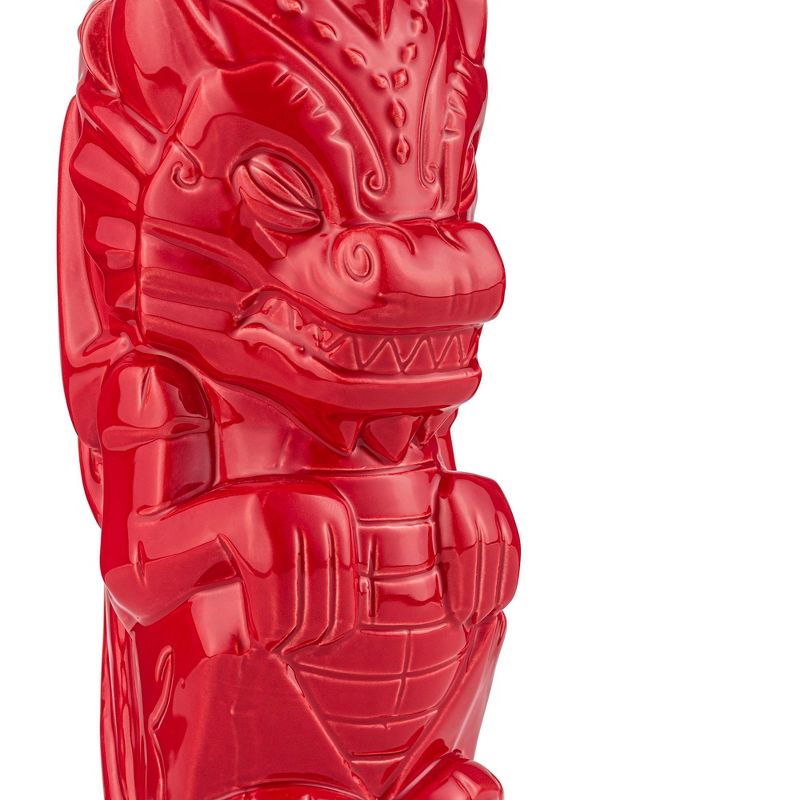 Beeline Creative Geeki Tikis Red Dragon Fantasy Mug | Ceramic Tiki Style Cup | Holds 17 Ounces