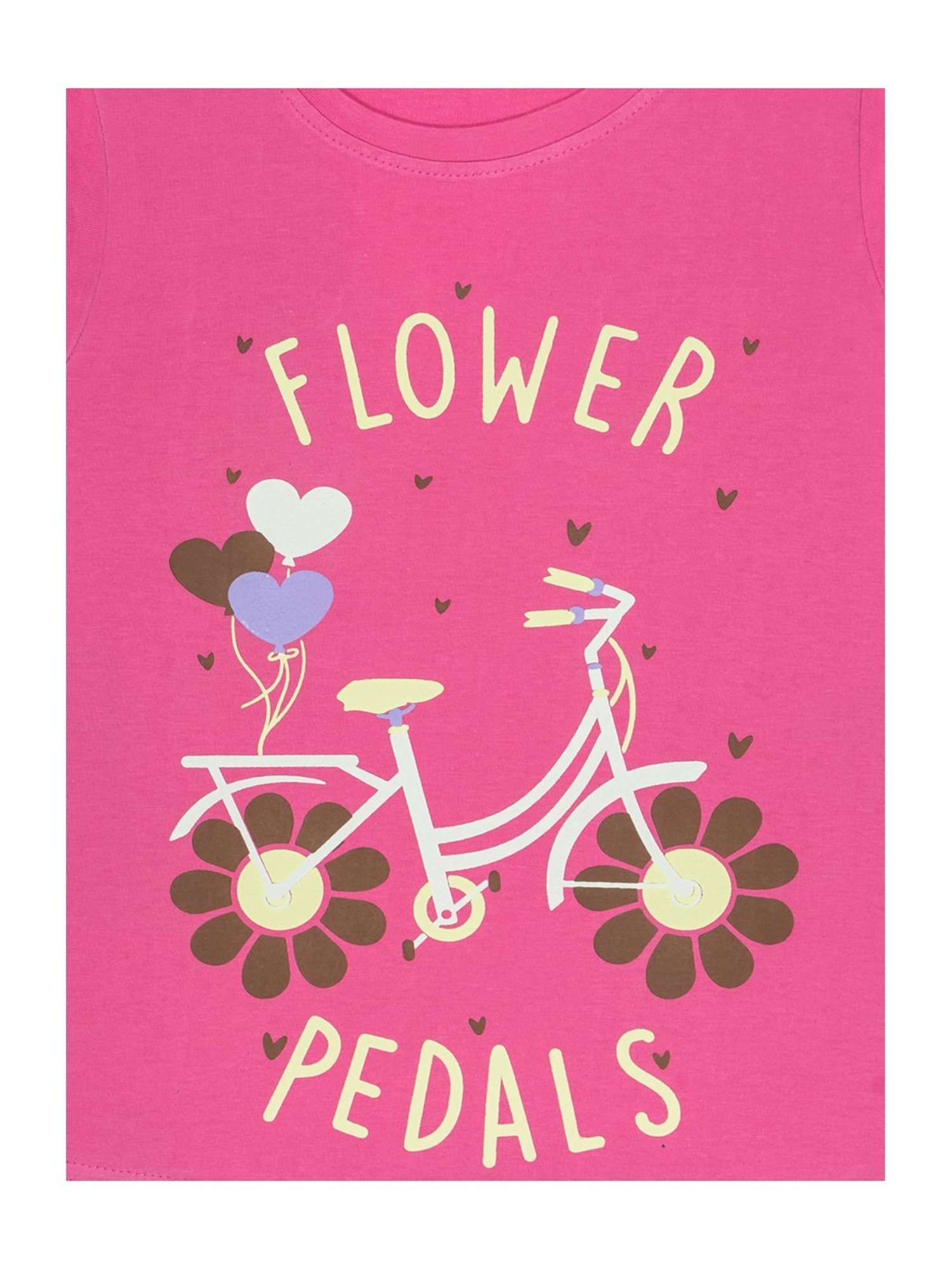 Todd N Teen Kids Pink Cotton Printed T-Shirt & Pants Set