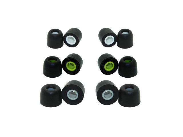 Jaybird ear tips; memory foam ear tips for most Jaybird earphones (see list); Jaybird replacement ear tips