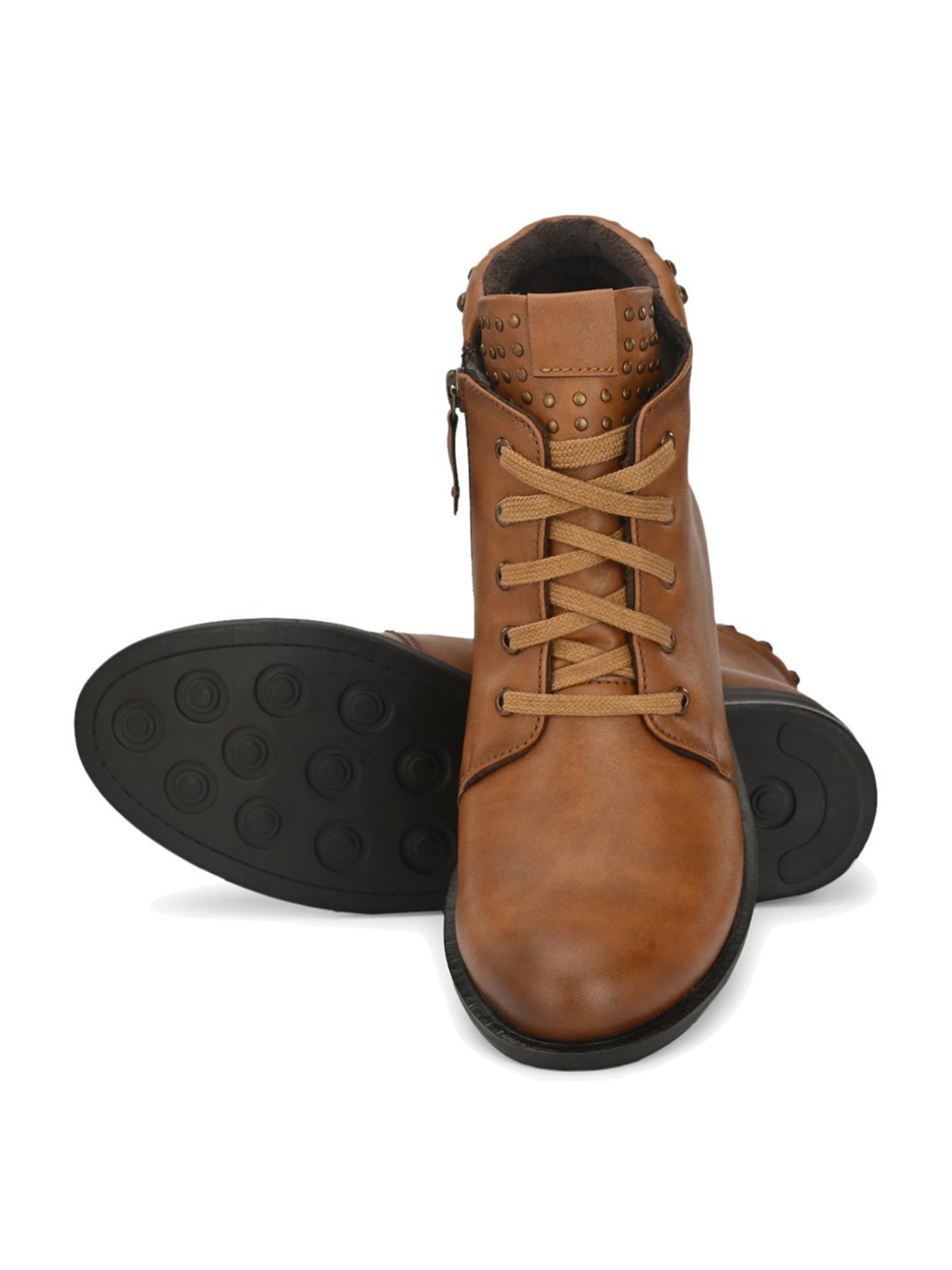 Delize Tan Derby Boots