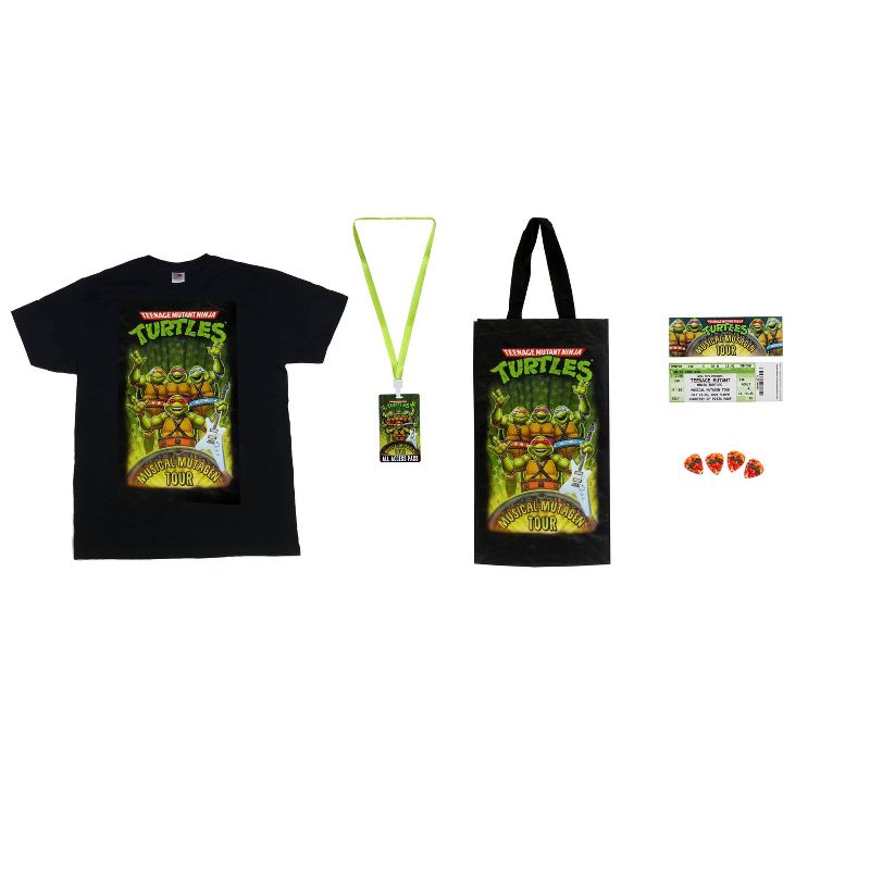 Teenage Mutant Ninja Turtles Musical Mutagen Tour Bundle Figure 4 Pk Tshirt XXL
