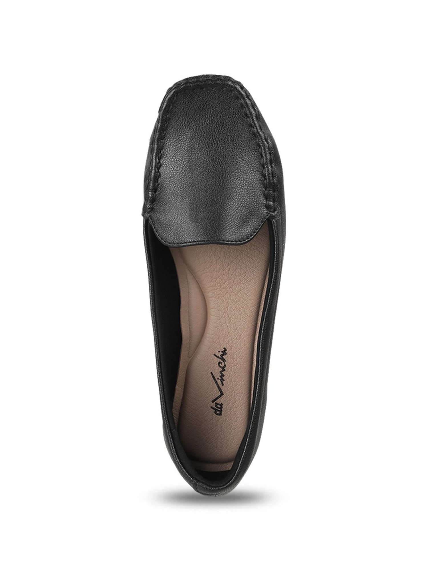 Da Vinchi by Metro Women's Black Casual Loafers