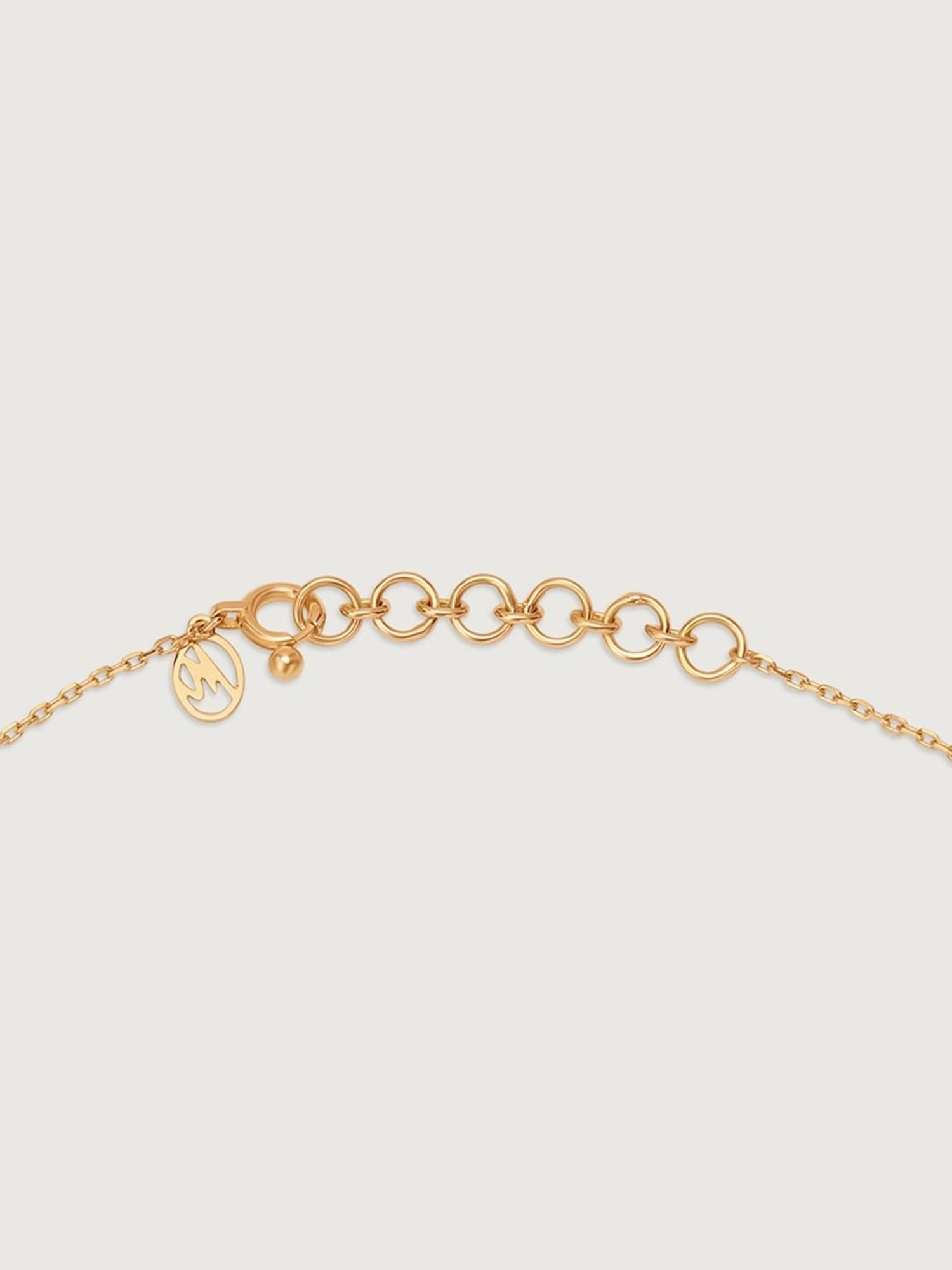 Mia by Tanishq Twilight Crescent 14k Gold & Diamond Double Layered Necklace