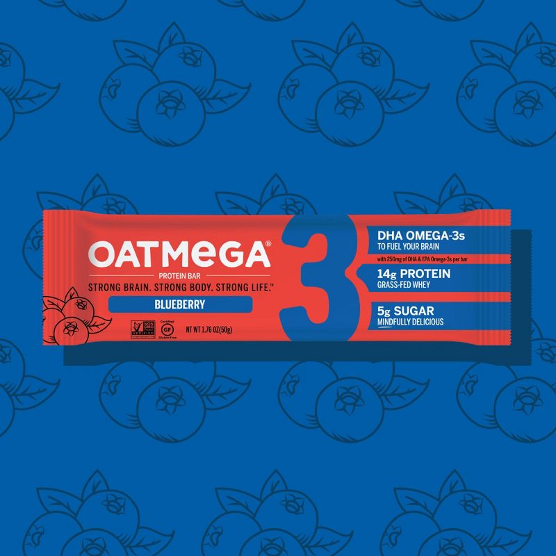 Oatmega Protein & Omega-3 Bar - Wild Blueberry - 12ct