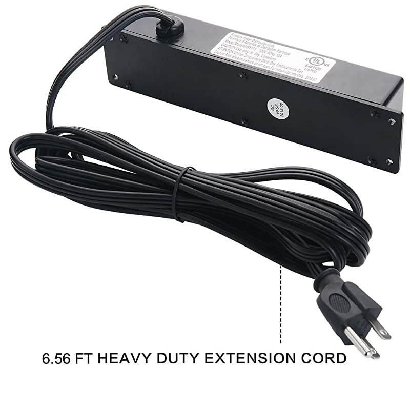 Mount Power Strip with USB Mountable Power Outlet with 4 AC Outlets 2 USB Ports Switch Connect with 656ft Power Cord Mount Under Desk Workbench Nightstand Dresser Table 4AC2USB656FT