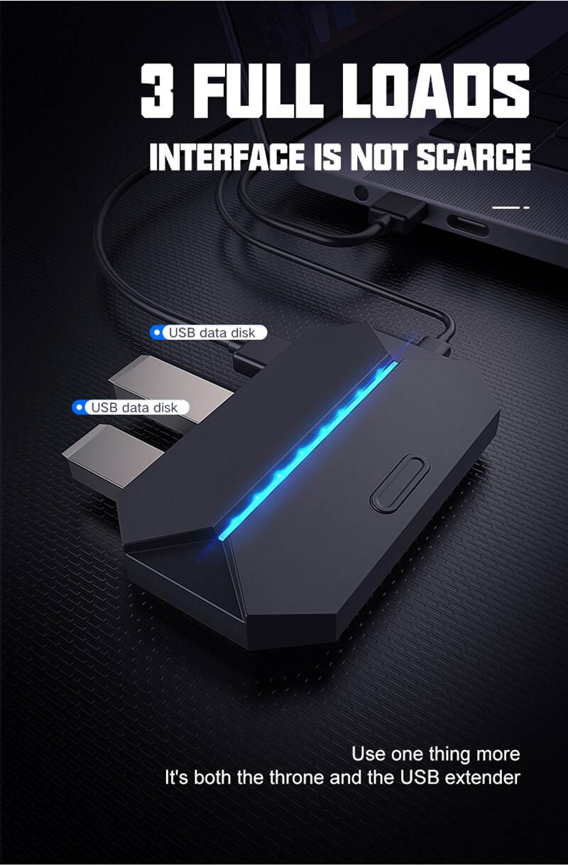 PUBG Controller Gaming Keyboard Mouse RGB Converte Android PUBG Mobile Gamepad USB Adapter For IPad For PS4 For XBox